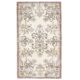 1970s Turkish Oushak Handmade Wool Cotton Beige Area Rug 120x207