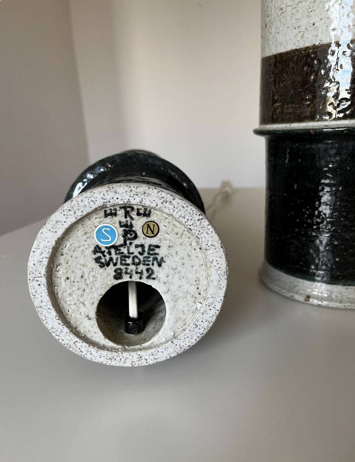 XL Inger Persson Table Lamp, Ceramic, Rörstrand Atelje, 1960s