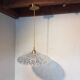 Vintage chiseled glass pendant light
