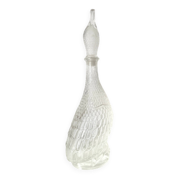 Moulded glass duck carafe