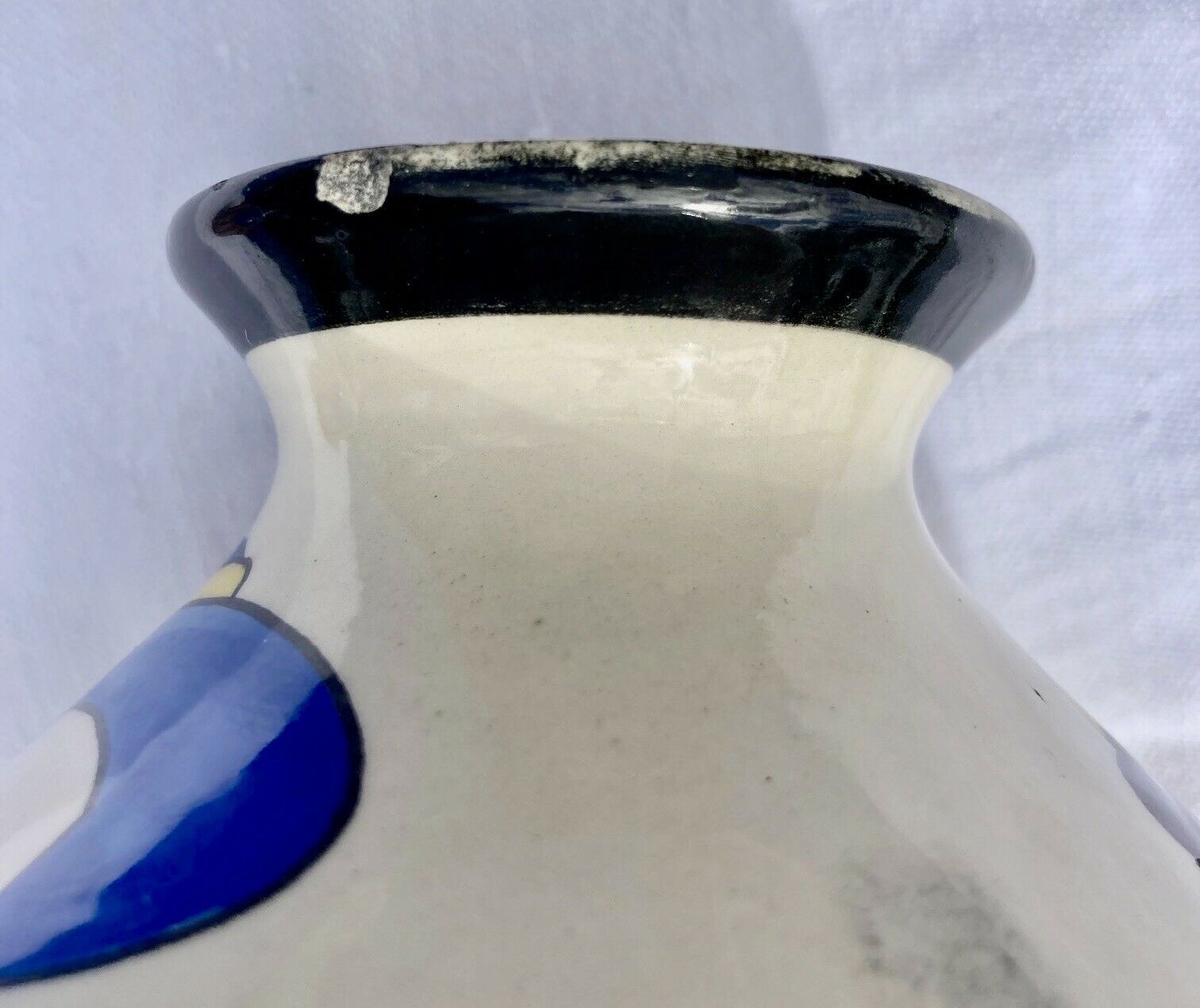 Vase ball art deco ceramic HB QUIMPER Prior to 1942 - decoration 524 - N°2