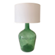 Lampe bonbonne, câble 2M tissu tressé, abat-jour