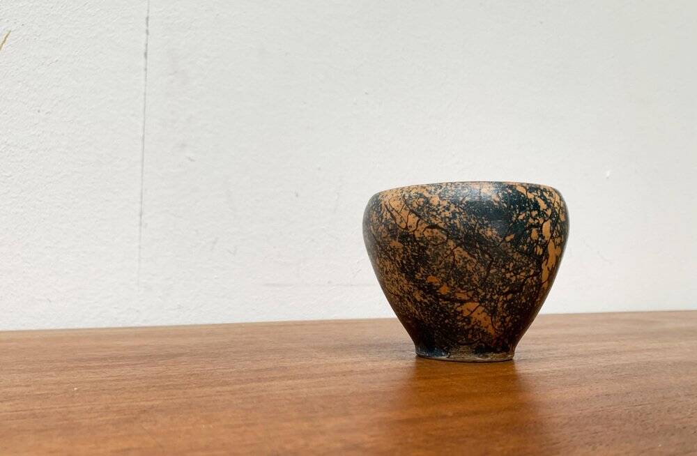 Brutalist Ceramic Bowl from Mid-Century German Study by Gerhard Liebenthron, 1960s