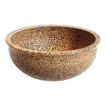 Fruit bowl Les Potiers de L'Abbaye 1970s Diameter 22.5 cm