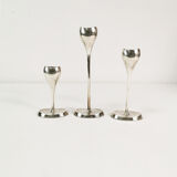 Modernist "tulip" candlesticks, Kronen Denmark, 1970s
