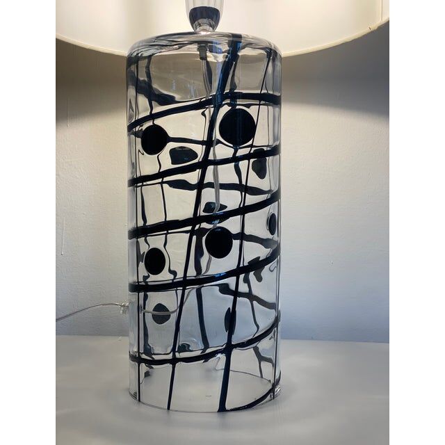 Contemporary Murano glass table lamp
