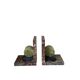 pair of marble and onyx Art Deco bookends