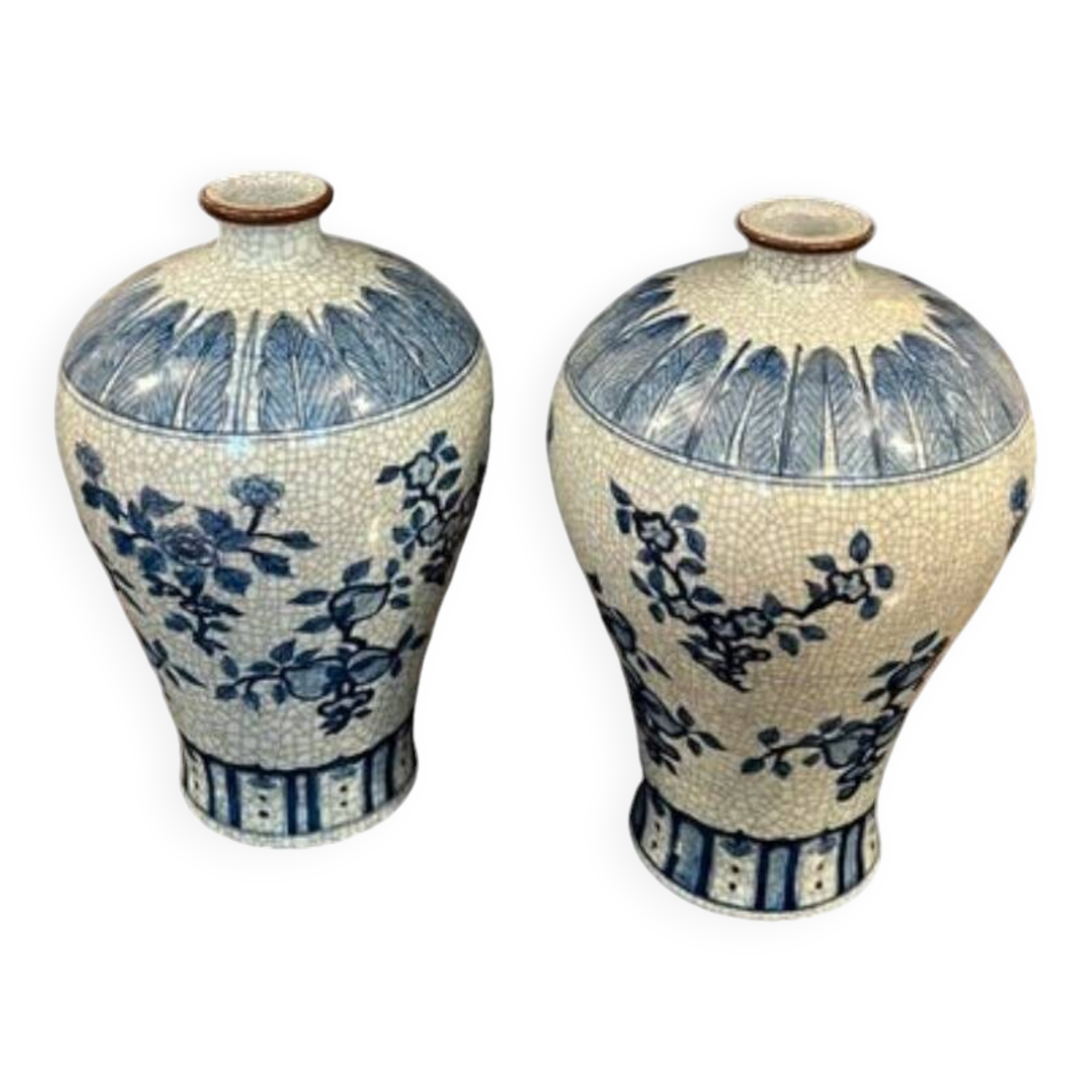 2 Chinese Nanking vase 20th century 40 cm high
