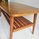Mid century vintage oak coffee table
