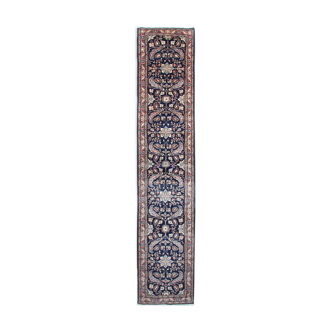 Vintage wool hamadan persian rug 80x395cm