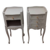 Pair of antique bedside tables