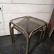 1970s golden metal nesting table