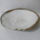 Enameled stoneware compote bowl