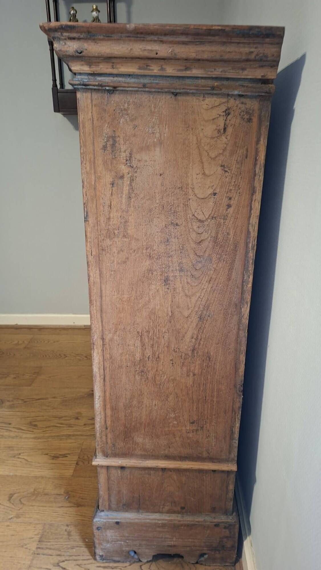 Antique Indian teak carved wardrobe