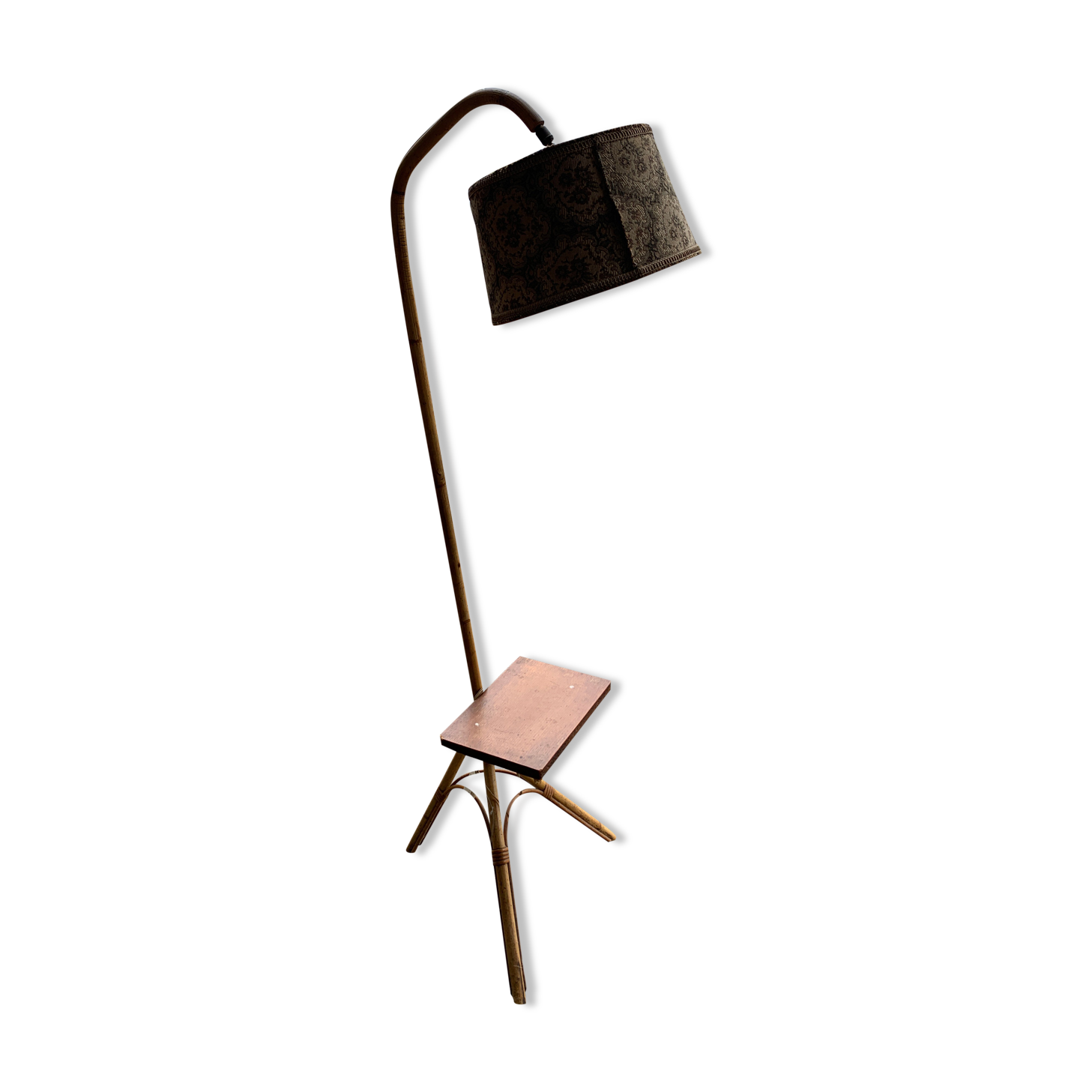 Vintage bamboo lamppost