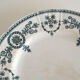 Two flat plates iron earth opaque porcelain by Gien Malmaison