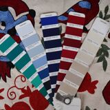 Hand-knotted rug, vintage Turkish rug 50x144 cm