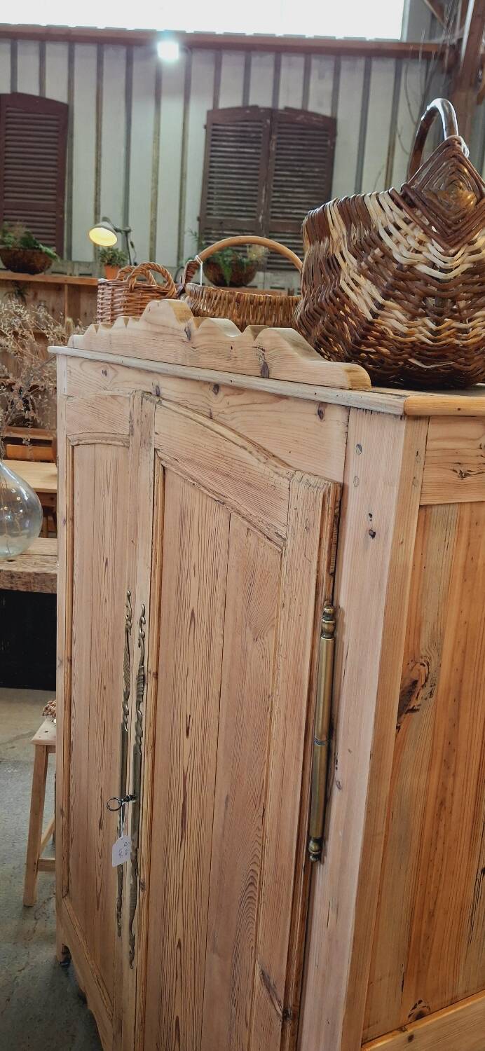 Antique fir wardrobe