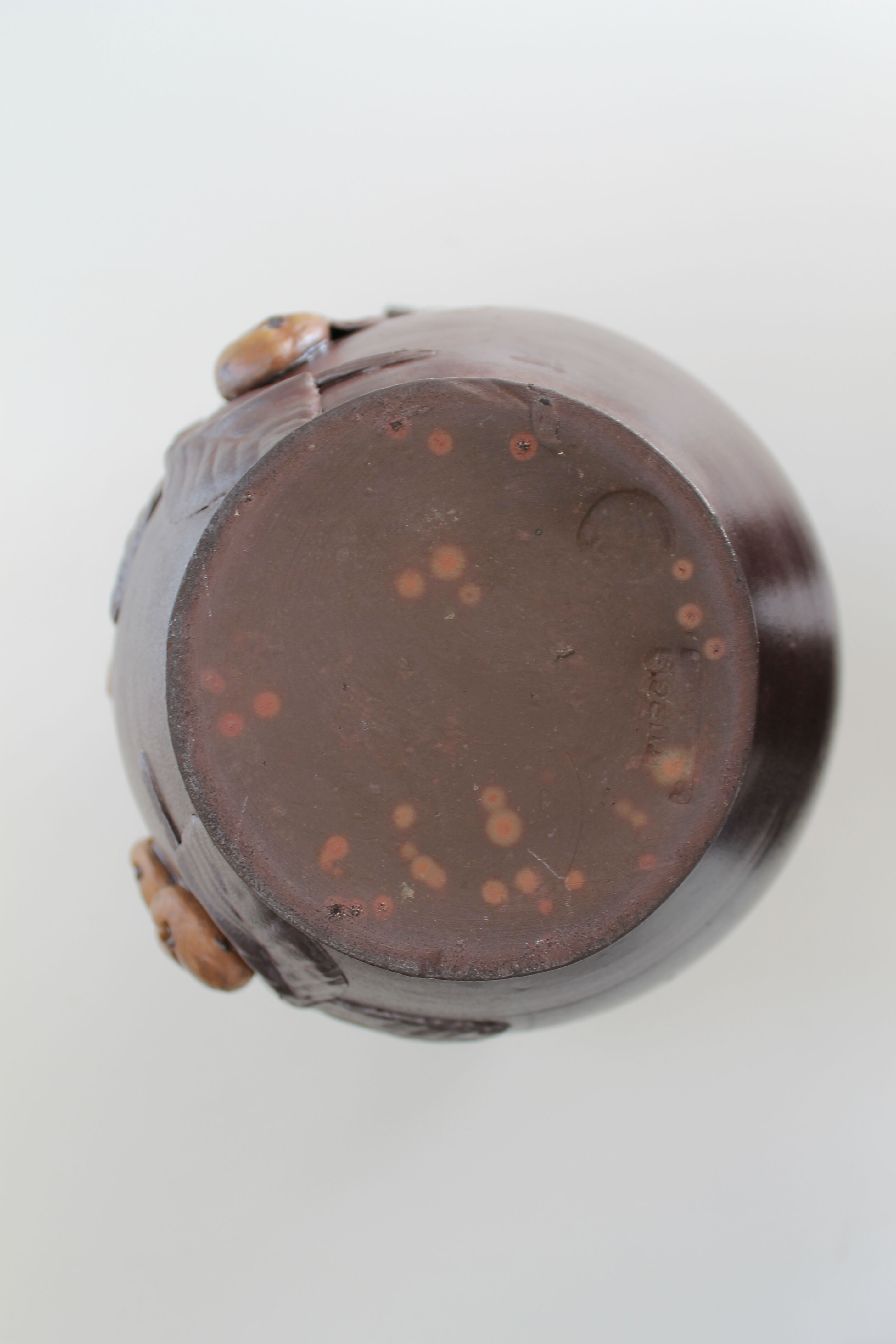 Vase with apple decorations Turgis Calvados Normandy