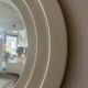 Italian Round Mirror – Sculptural Concentric Frame