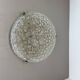 Large 40cm Murano Ice Glass Flushmount Wall Light by Hillebrand Leuchten, 1