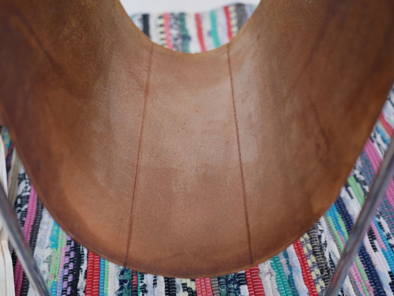 Magazine rack leather made by Brabantia 70 years
