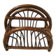 Rattan magazine holder, bamboo and wicker