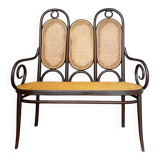 Bentwood and cane bench stamped Thonet - model 83 - early