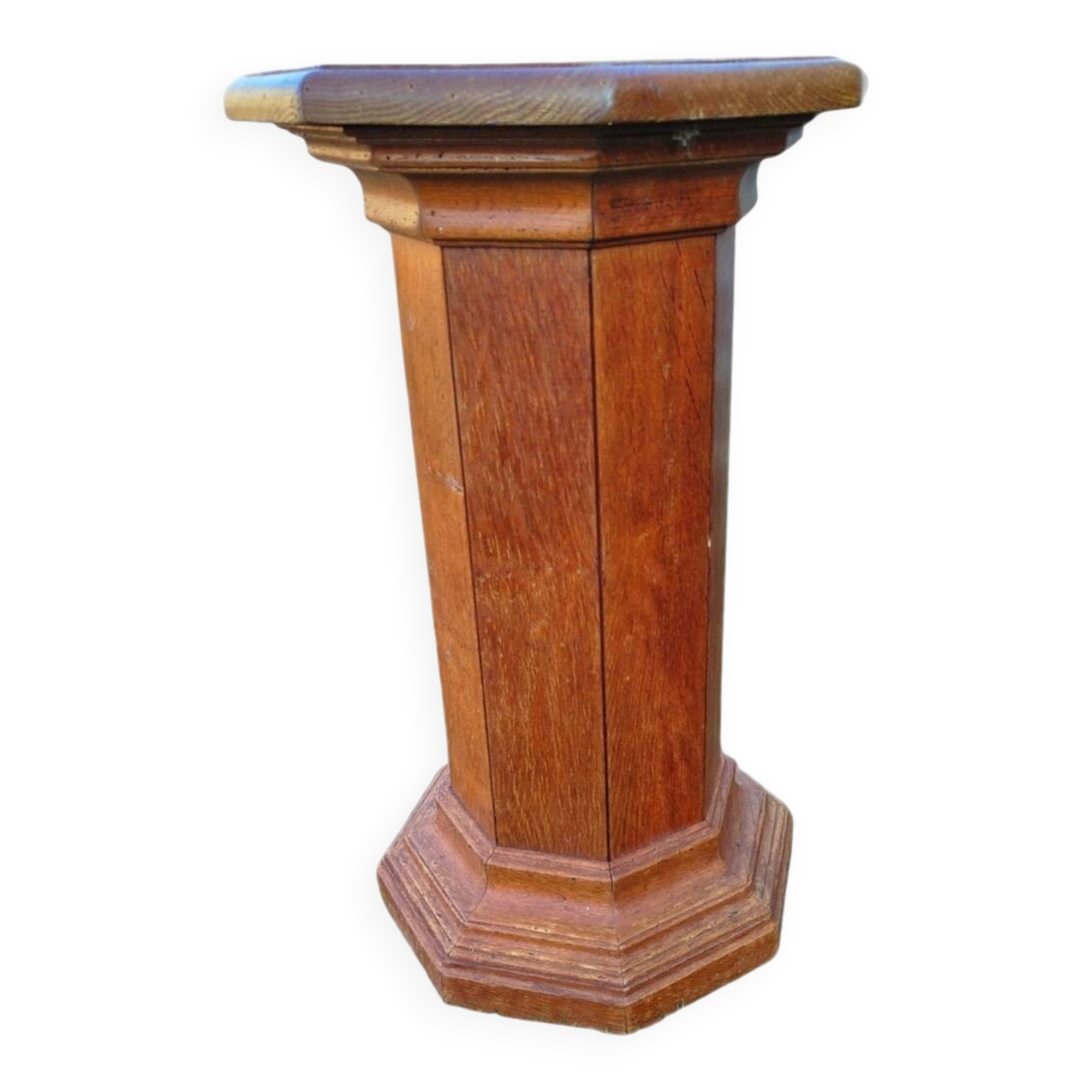 Solid oak column 1900