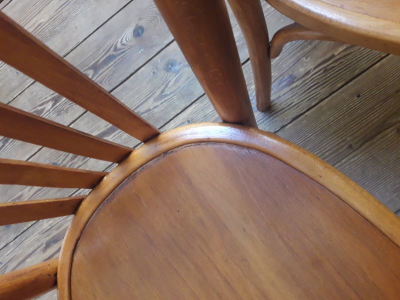 Series of 4 Luterma bistro chairs