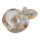 Apple ashtray crystal from Vannes, France, vintage 1970s.