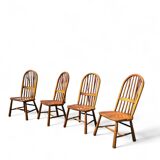 4 x Welsh stick back chairs