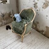 Louis XV shepherdess armchair