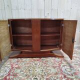 Art Deco period sideboard in mahogany and mahogany veneer