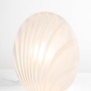 Table lamp in glass with zebra pattern by Peill & Putzler, Germany, 1970s.