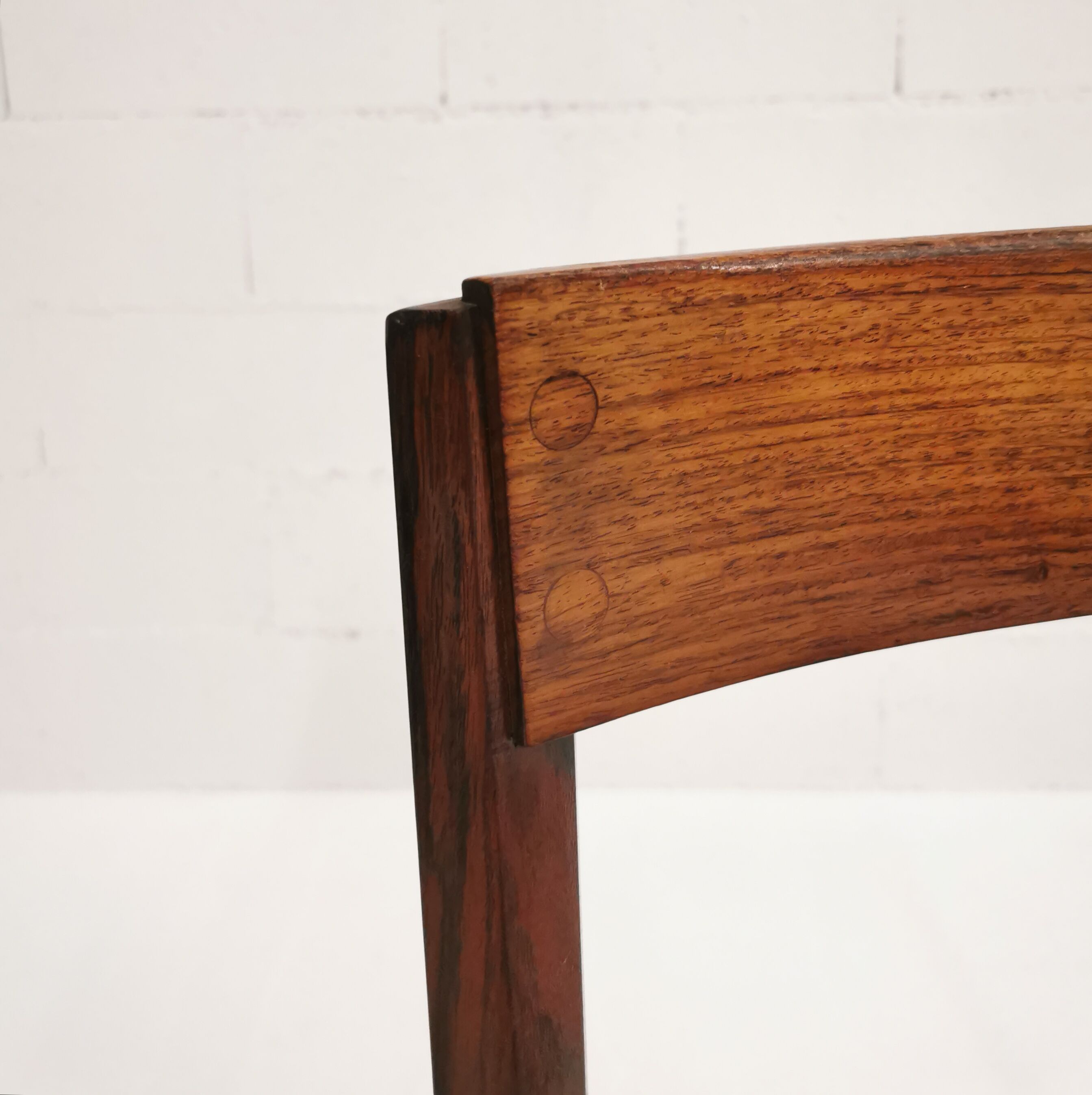 Set of 6 italian rosewood chairs, gessef, 1960