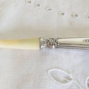 Silver and "horn" porridge spoon