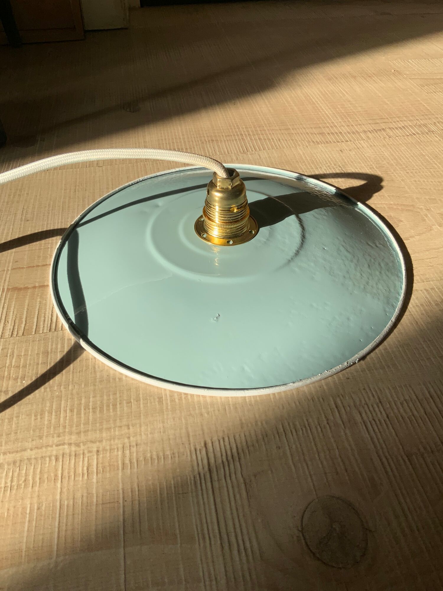 Vintage suspension metal electricity new woven wire 60 cm diameter 24cm
