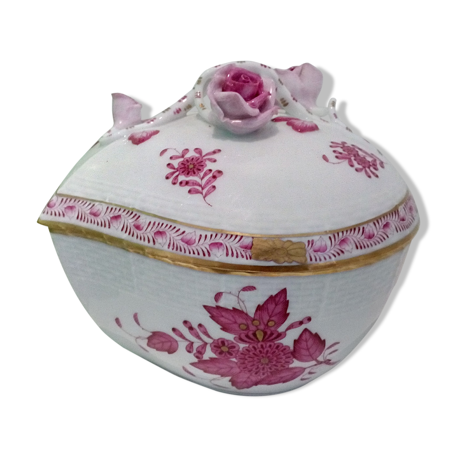 Herend porcelain jewelry box