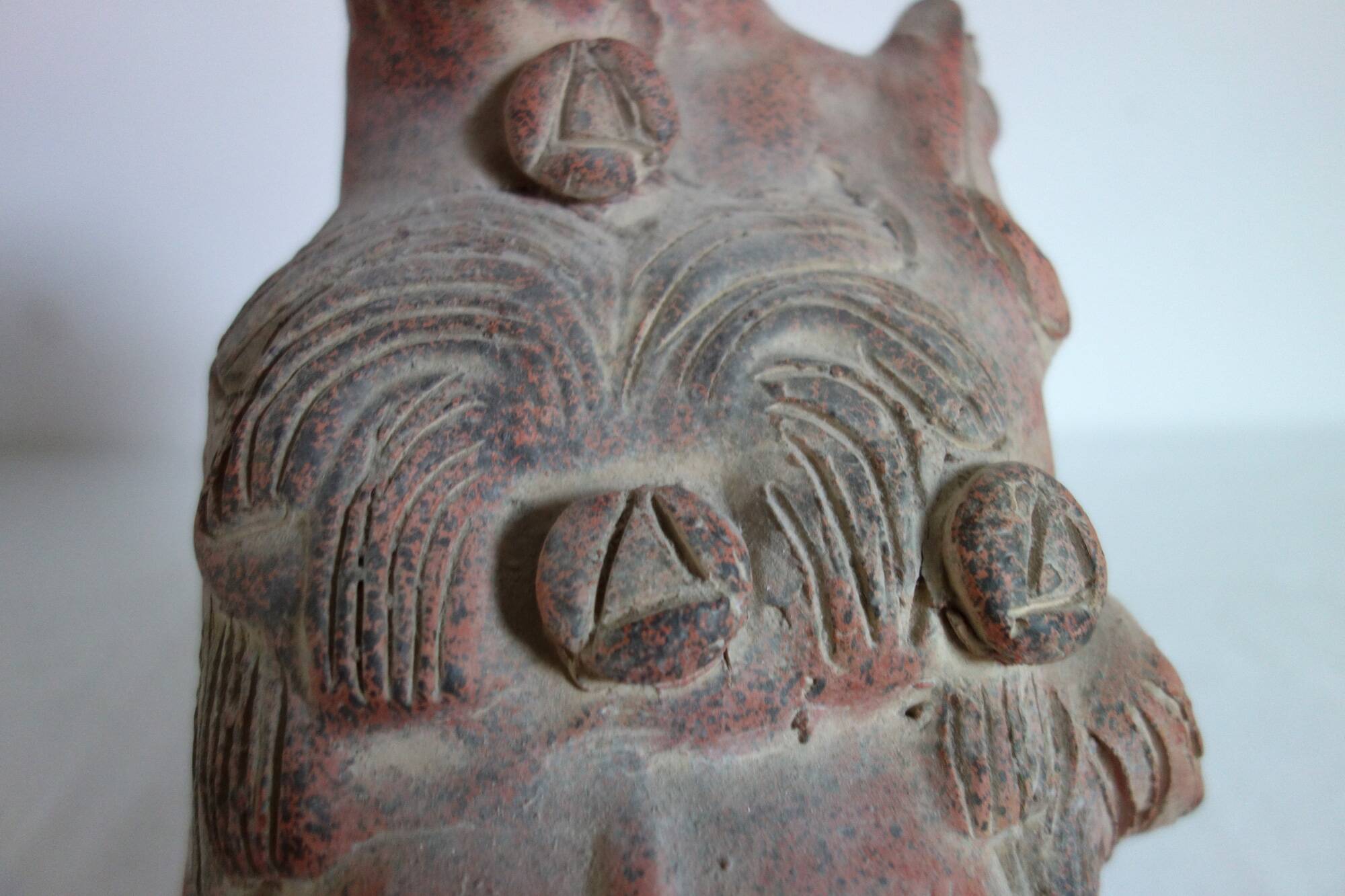 Grande sculpture tête maya roi Pakal, Mexique