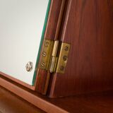 Danish  mid century teak  bureau with a hidden vanity by Ølholm Møbelfabrik