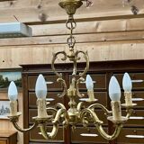 6-light bronze chandelier
