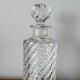 Trio de flacons cristal Baccarat modèle Bambou , vers 1910