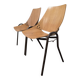 Pair of Lupina Stackable Chairs by Niko Kralj, 1970s Vintage Yugoslavi