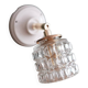 Small chiselled glass wall light