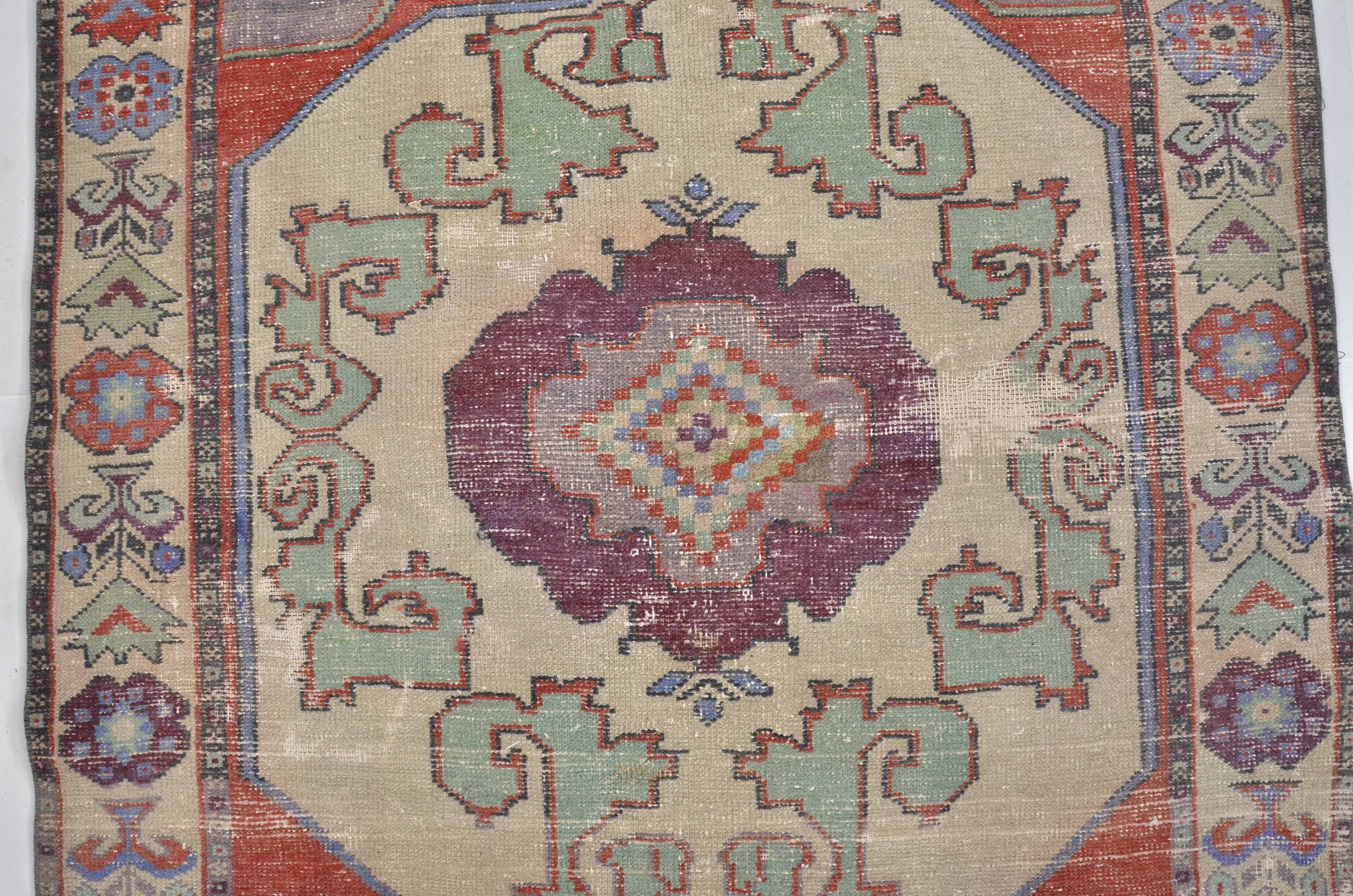 Oushak Floor Hnamdade Vintage Carpet sku 1342