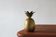 Mid-Century Gold Brass Candleholder Pineapple