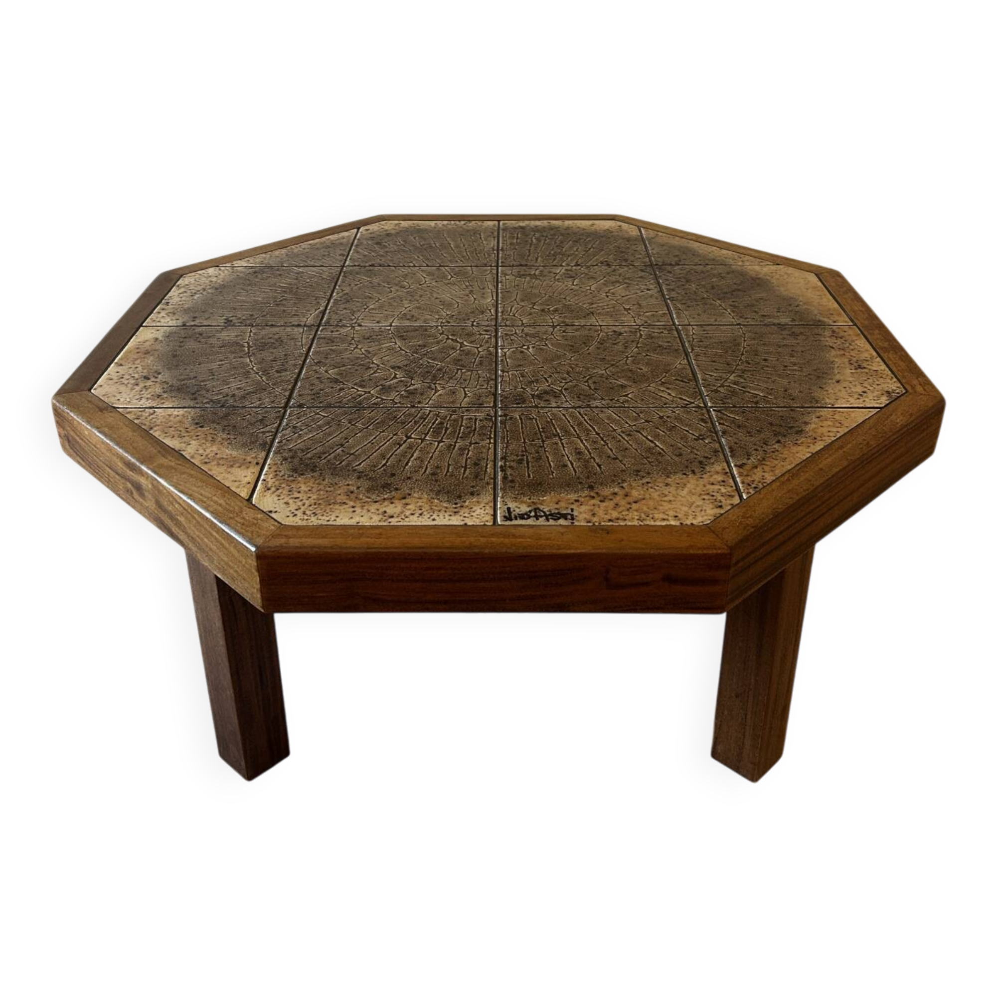 Jean d'Asti coffee table – Rare octagonal model