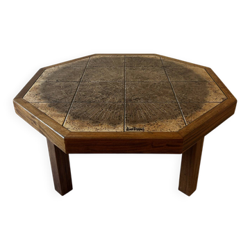 Table basse Jean d’Asti – Modèle octogonal rare