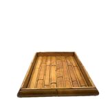 Plateau en bambou, Italie années 1970